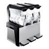 VEVOR 110V Slushy Machine 30L Triple Bowl Margarita Frozen Drink Maker 800W Automatic Clean Day and Night Modes for Supermarkets Cafes Restaurants Sna