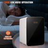 Vevor Mini Fridge for Bedroom, 10 Liter/12 Can Portable Fridges, Luxury Small Beverage Refrigerator for Skincare Food Breast Milk Chill