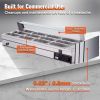 VEVOR 12-Pan Commercial Food Warmer, 12 x 8QT Electric Steam Table with Tempered Glass Cover