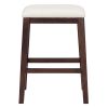 TREXM 5-Piece Modern Faux Marble Versatile Bar Table Set with Storage Drawers and Padded Stools