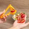 1pc Tomato Slicer Cutter Grape Tools Cherry Kitchen Pizza Fruit Splitter; Small Tomatoes Accessories Manual Cut Gadget